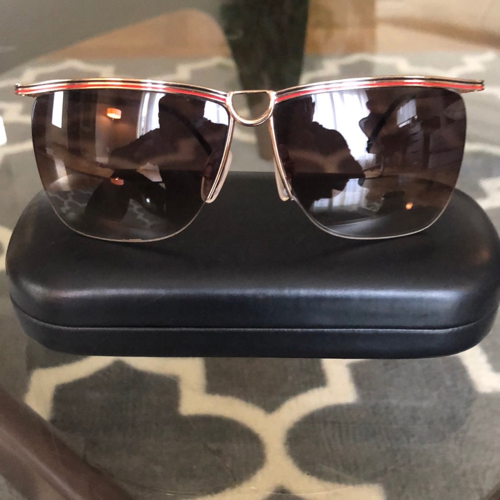 Vintage Gucci Red/gold Sunglasses.